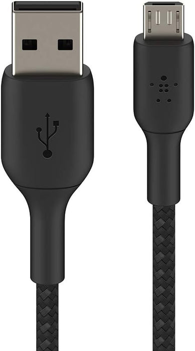 Belkin Braided USB-A to Micro-USB Cable 1m / 3.3ft | CAB007BT1MBK