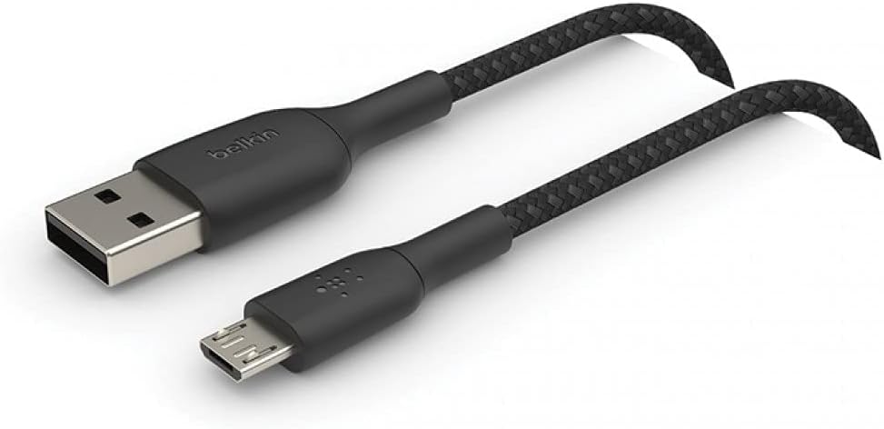 Belkin Braided USB-A to Micro-USB Cable 1m / 3.3ft | CAB007BT1MBK