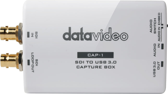 DataVideo SDI to USB 3.0 Capture Box | CAP-1 Video Signal Converter DataVideo