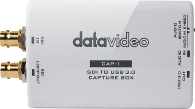 DataVideo SDI to USB 3.0 Capture Box | CAP-1 Video Signal Converters DataVideo