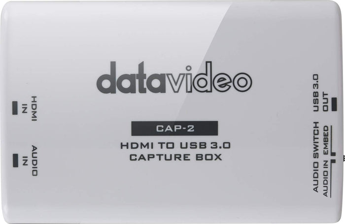 DataVideo HDMI to USB 3.0 Capture Box | CAP-2 Video Signal Converter DataVideo