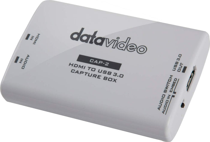 DataVideo HDMI to USB 3.0 Capture Box | CAP-2 Video Signal Converter DataVideo