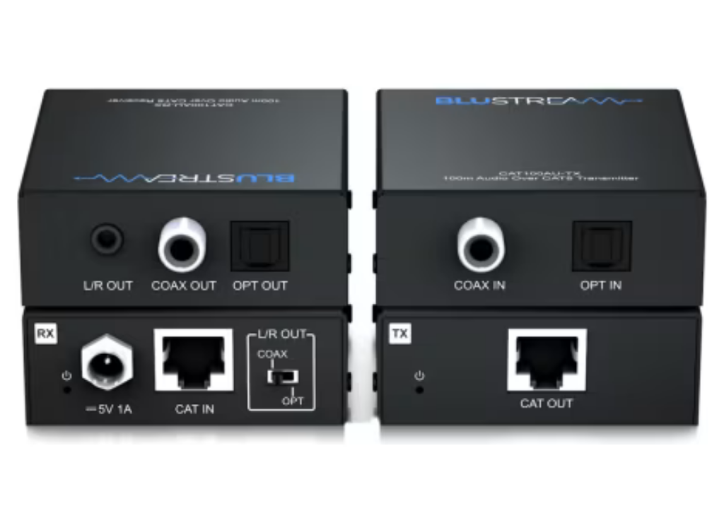 BluStream CAT100AU Digital Audio Over CAT AV Extender BluStream