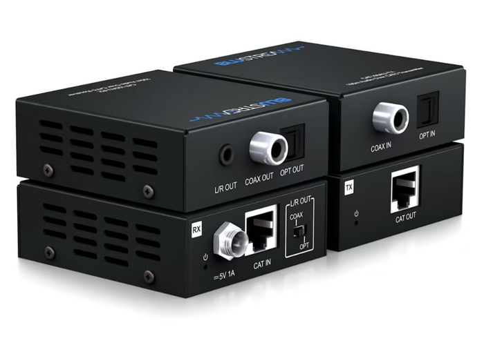 BluStream CAT100AU Digital Audio Over CAT AV Extender BluStream