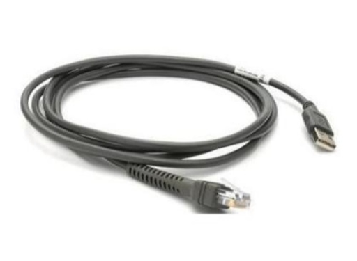 Zebra 2.74 m USB Data Transfer Cable for Bar Code Reader - First End: 1 x USB Type A | CBA-U26-S09EAR