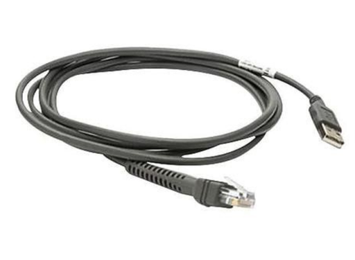 Zebra 4.57 m USB Data Transfer Cable for Barcode Scanner | CBA-U44-S15PAR