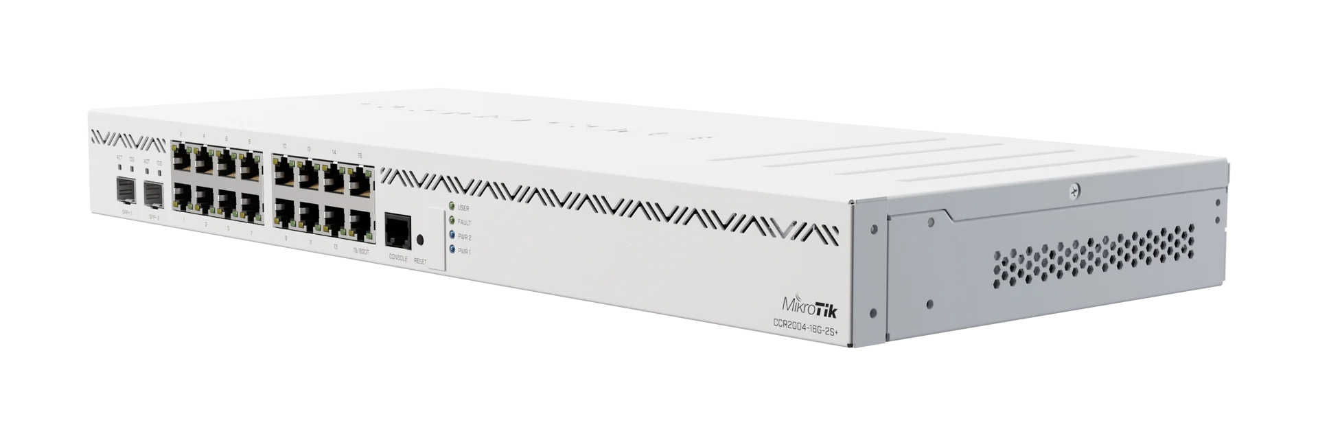 MikroTik 2x SFP+ 4 GB (RAM) 48 W USB 3.0 Wired Router | CCR2004-16G-2S+ Wired Router MikroTik