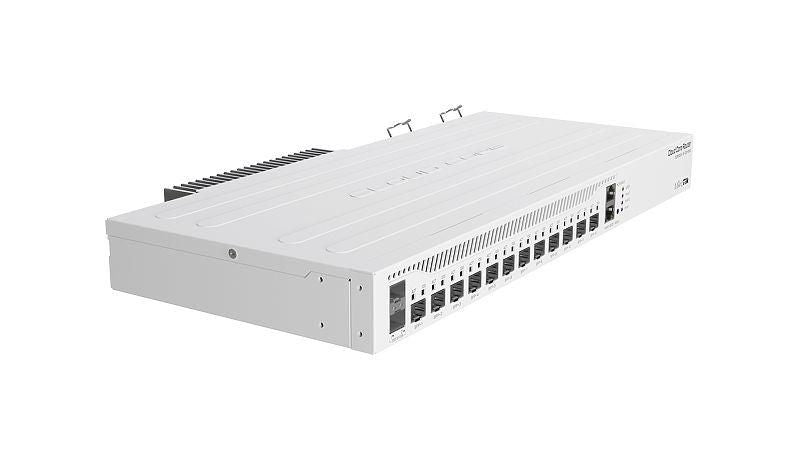 MikroTik 12×10G SFP+ 2×25G SFP28 1×Gigabit RJ45 High-Performance Router | CCR2004-1G-12S+2XS Wired Router MikroTik