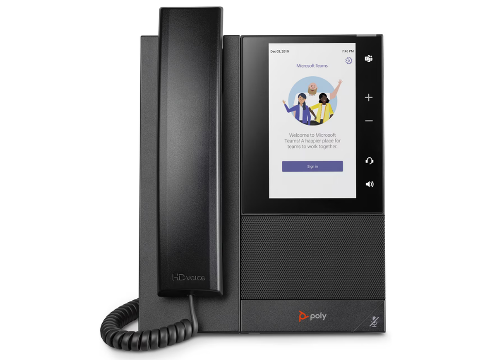 Poly CCX 505 Business Media Phone for Microsoft Teams and PoE-Enabled | 82Z79AA Poly Conference Phone Poly