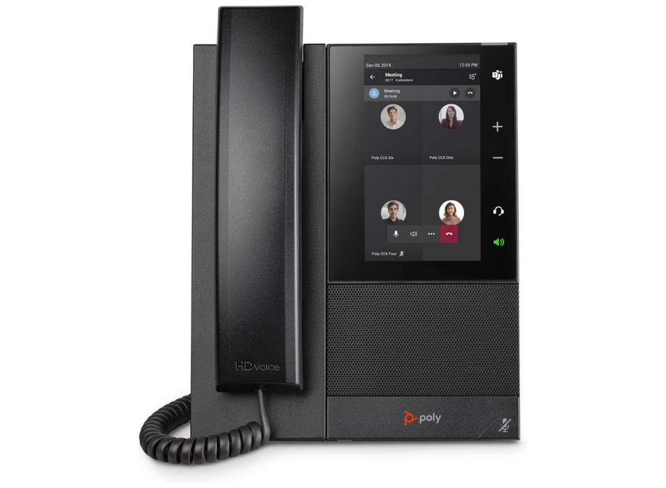 Poly CCX 505 Business Media Phone for Microsoft Teams and PoE-Enabled | 82Z79AA Poly Conference Phone Poly