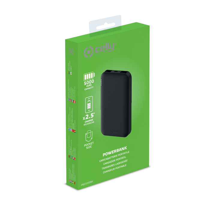 Celly Power Bank Energy 5000mAh | PBE5000BK