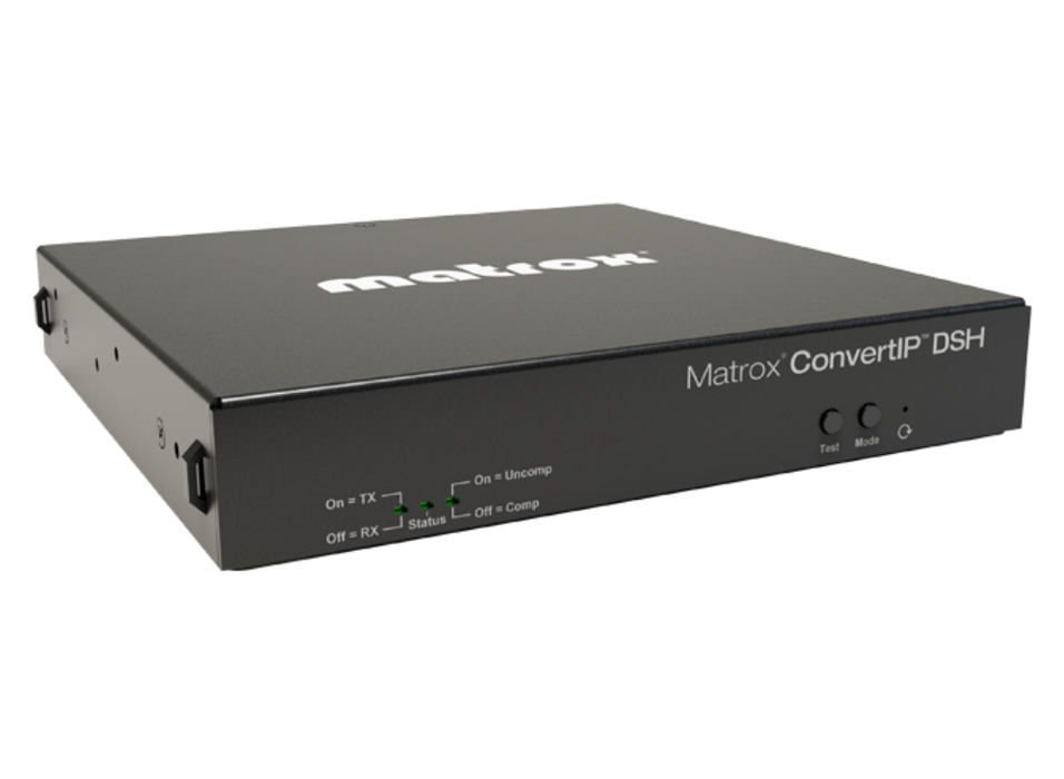 Matrox ConvertIP DSH 2x SFP Network Ports, HDMI I/O. Power Supply | CIP-DSH2