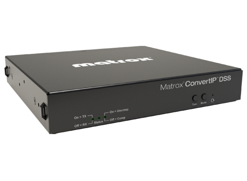 Matrox ConvertIP DSS 2x SFP Network Ports, SDI I/O. Power Supply | CIP-DSS