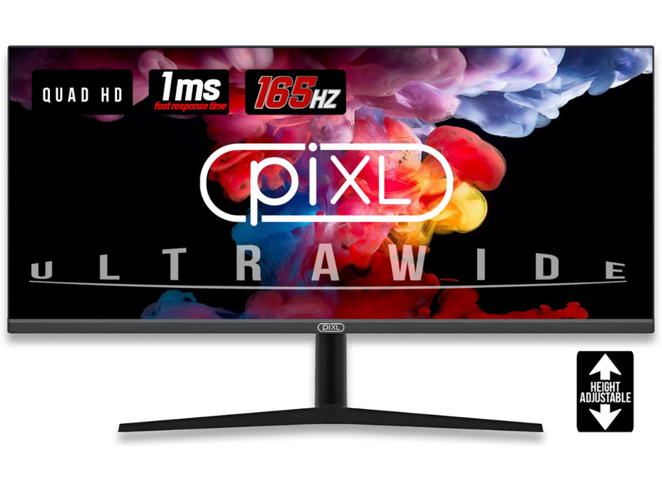 piXL CM34G3 34" 165Hz 1ms UWQHD Desktop Monitor