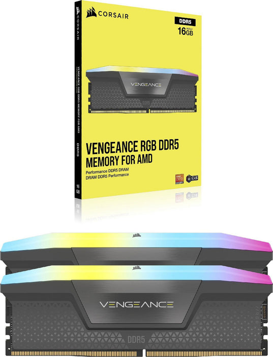 Corsair VENGEANCE RGB DDR5 32GB 6000MHz Gaming Memory Kit | CMH32GX5M2E6000Z36 Memory Module Corsair