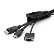 StarTech 2.5 m (8.2 ft.) Black Cable-Management Sleeve - CMSCOILED4 Cable Accessory Startech
