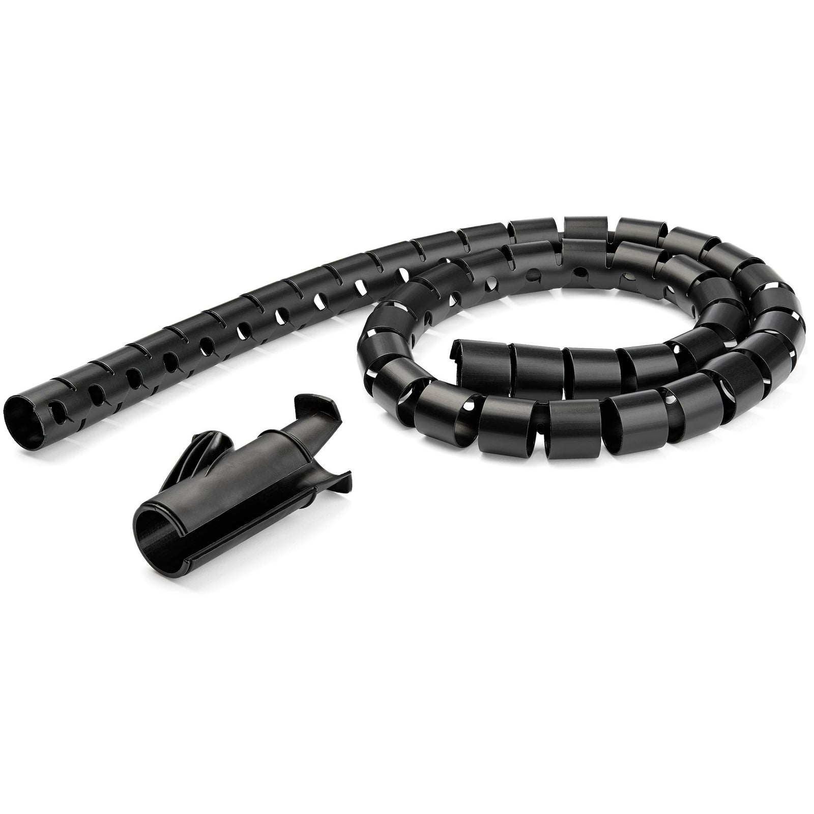 StarTech 2.5 m (8.2 ft.) Black Cable-Management Sleeve - CMSCOILED4 Cable Accessory Startech