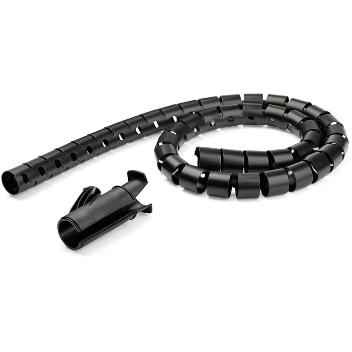 StarTech 2.5 m (8.2 ft.) Black Cable-Management Sleeve - CMSCOILED4 Cable Accessory Startech