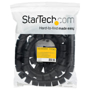 StarTech 2.5 m (8.2 ft.) Black Cable-Management Sleeve - CMSCOILED4 Cable Accessory Startech