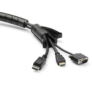 StarTech 2.5 m (8.2 ft.) Black Cable-Management Sleeve - CMSCOILED4 Cable Accessory Startech