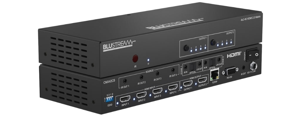 BluStream 4x2 4K HDMI 2.0 Matrix | CMX42CS Matrix Switcher BluStream