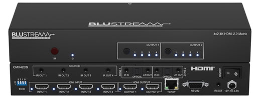 BluStream 4x2 4K HDMI 2.0 Matrix | CMX42CS Matrix Switcher BluStream