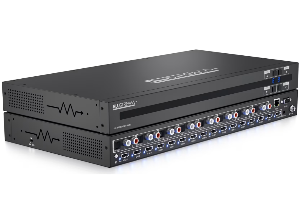 BluStream CMX88CS 8x8 4K HDMI 2.0 Matrix Matrix Switcher BluStream