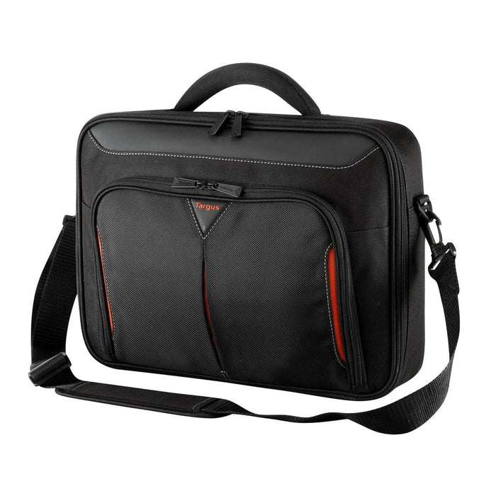 Targus Classic+ 15-15.6" Clamshell Laptop Bag - Black/Red | CN415EU Notebook Case Targus