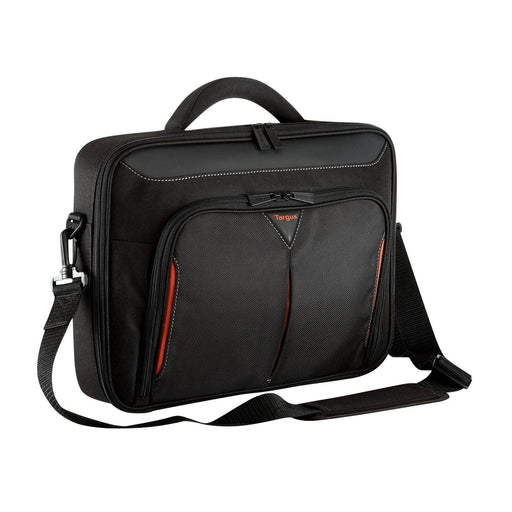 Targus Classic+ 15-15.6" Clamshell Laptop Bag - Black/Red | CN415EU Notebook Case Targus