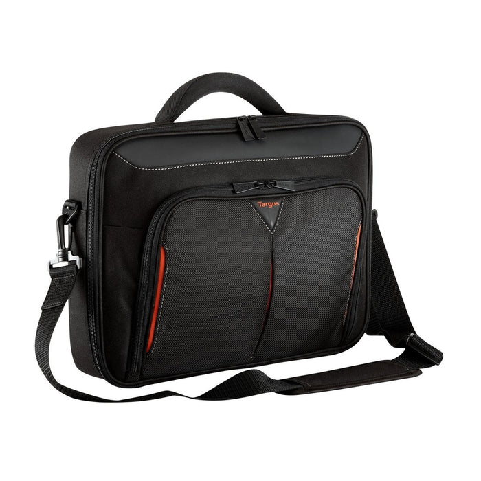 Targus Classic+ 15-15.6" Clamshell Laptop Bag - Black/Red | CN415EU Notebook Case Targus