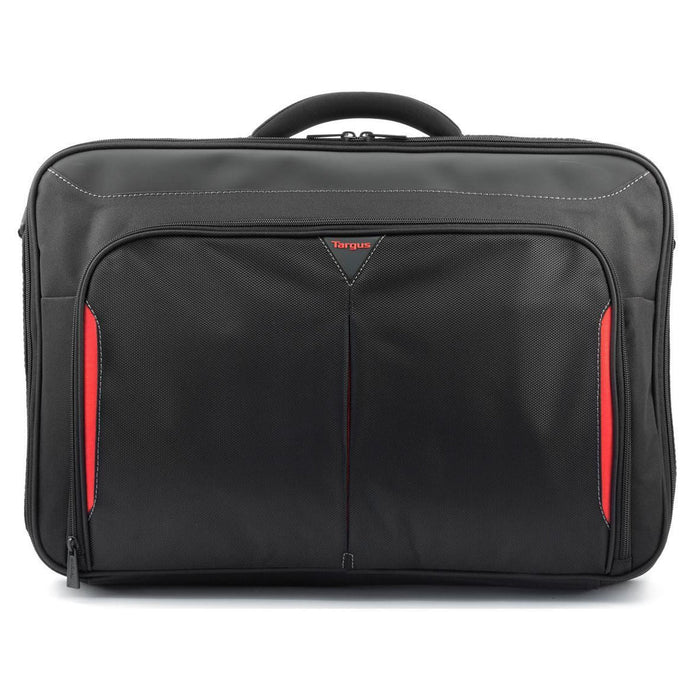 Targus Classic+ 17-18" Clamshell Laptop Bag - Black/Red | CN418EU Notebook Case Targus