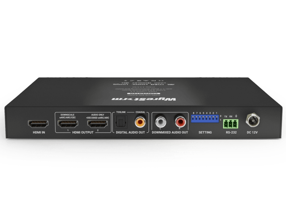 WyreStorm CON-H2-DD-EARC 4K HDMI Scaler | DSP Audio Breakout & eARC Support Video Scaler WyreStorm