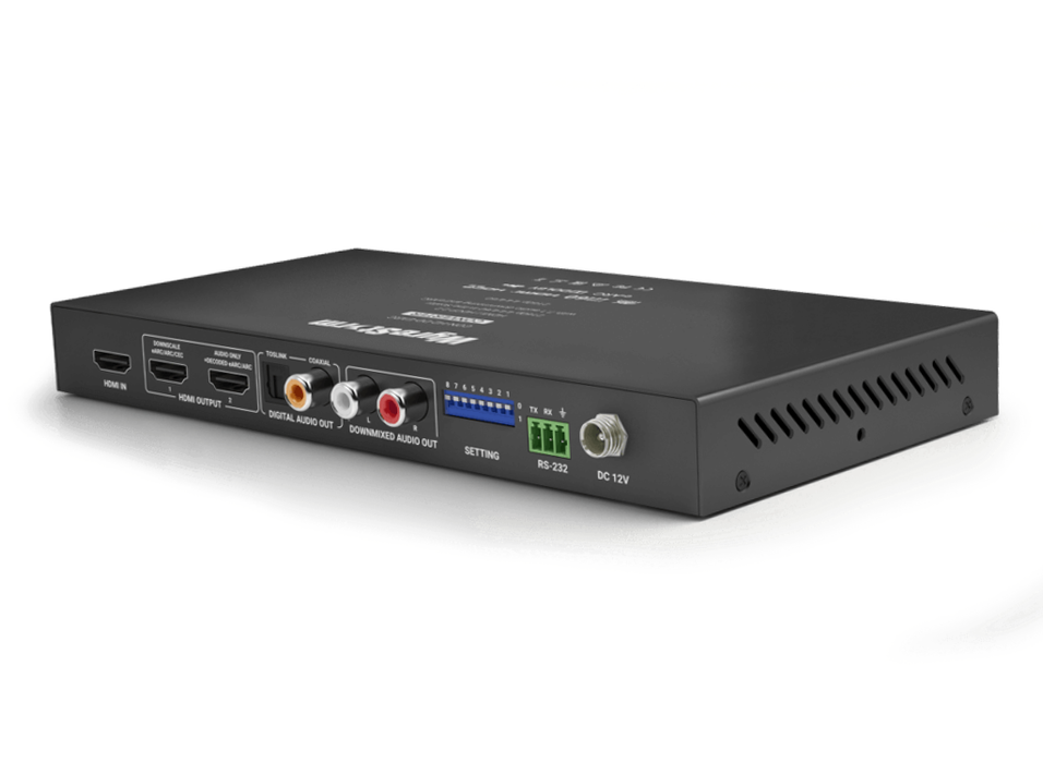 WyreStorm CON-H2-DD-EARC 4K HDMI Scaler | DSP Audio Breakout & eARC Support Video Scaler WyreStorm