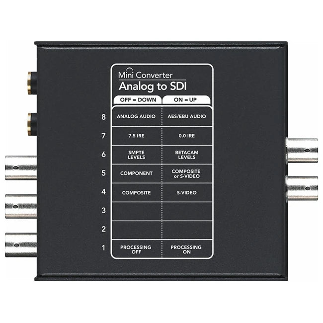 Blackmagic Design Mini Converter Analogue to SDI | CONVMAAS2 Video Signal Converters Blackmagic
