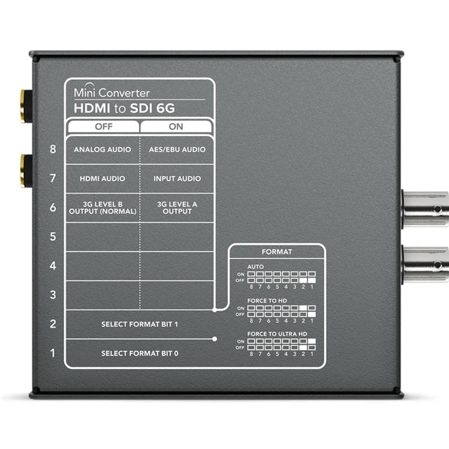 Blackmagic Design Mini Converter HDMI to SDI 6G | CONVMBHS24K6G Video Signal Converters Blackmagic