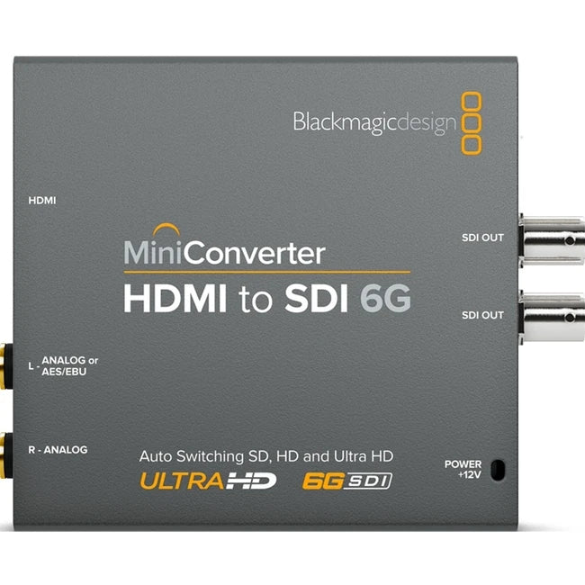Blackmagic Design Mini Converter HDMI to SDI 6G | CONVMBHS24K6G Video Signal Converters Blackmagic