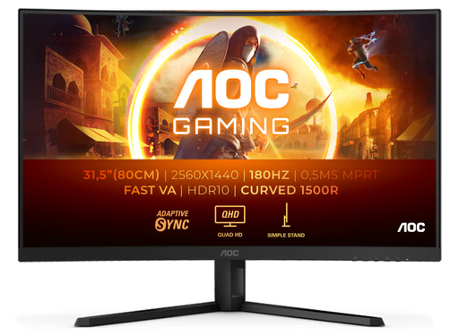 AOC CQ32G4VE 32" 180Hz 1ms Curved Gaming Monitor Gaming Monitor AOC