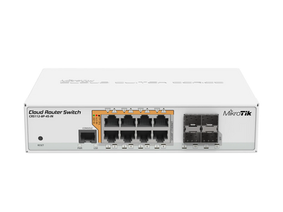 MikroTik 8-Port PoE Gigabit Switch with 4× SFP | CRS112-8P-4S-IN Network Switches MikroTik
