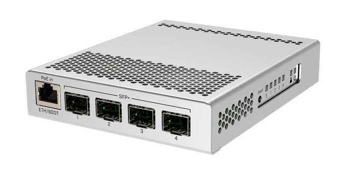 MikroTik 10G Switch 4xSFP+ Fanless Compact Metal Case | CRS305-1G-4S+IN Network Switch MikroTik