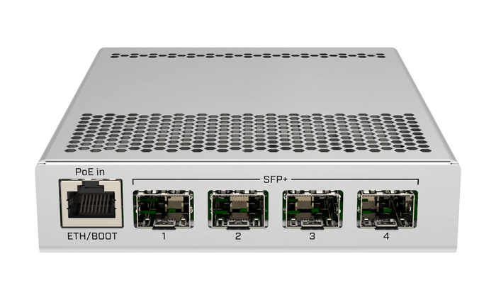 MikroTik 10G Switch 4xSFP+ Fanless Compact Metal Case | CRS305-1G-4S+IN Network Switch MikroTik
