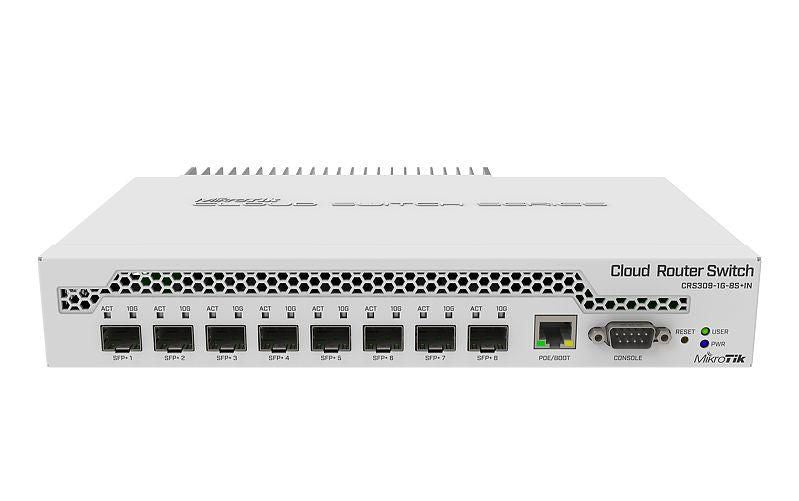MikroTik 8x 10G SFP+ Fiber Switch | CRS309-1G-8S+IN Network Switch MikroTik