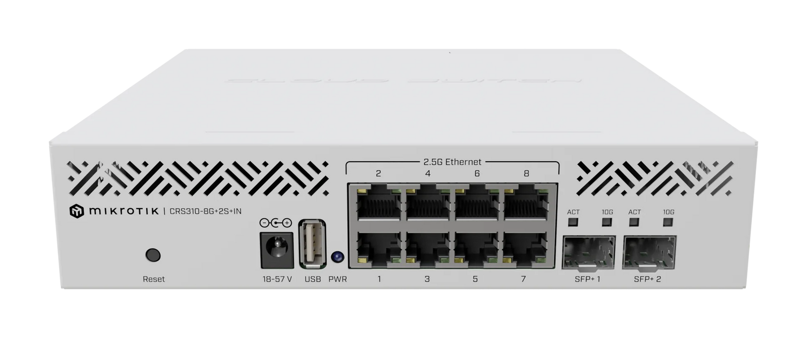 MikroTik 2.5G Switch 8x2.5G RJ45 2x10G SFP+ Compact L3 Managed | CRS310-8G+2S+IN Network Switch MikroTik
