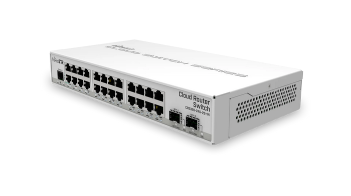 MikroTik Gigabit Switch 24x1G RJ45 2x10G SFP+ Fanless Desktop Dual Boot | CRS326-24G-2S+IN Network Switch MikroTik