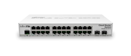 MikroTik Gigabit Switch 24x1G RJ45 2x10G SFP+ Fanless Desktop Dual Boot | CRS326-24G-2S+IN Network Switches MikroTik
