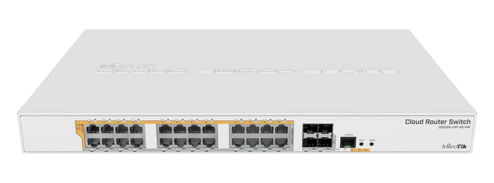 MikroTik 24-Port PoE Gigabit Switch with 4× SFP+ | CRS328-24P-4S+RM Network Switch MikroTik