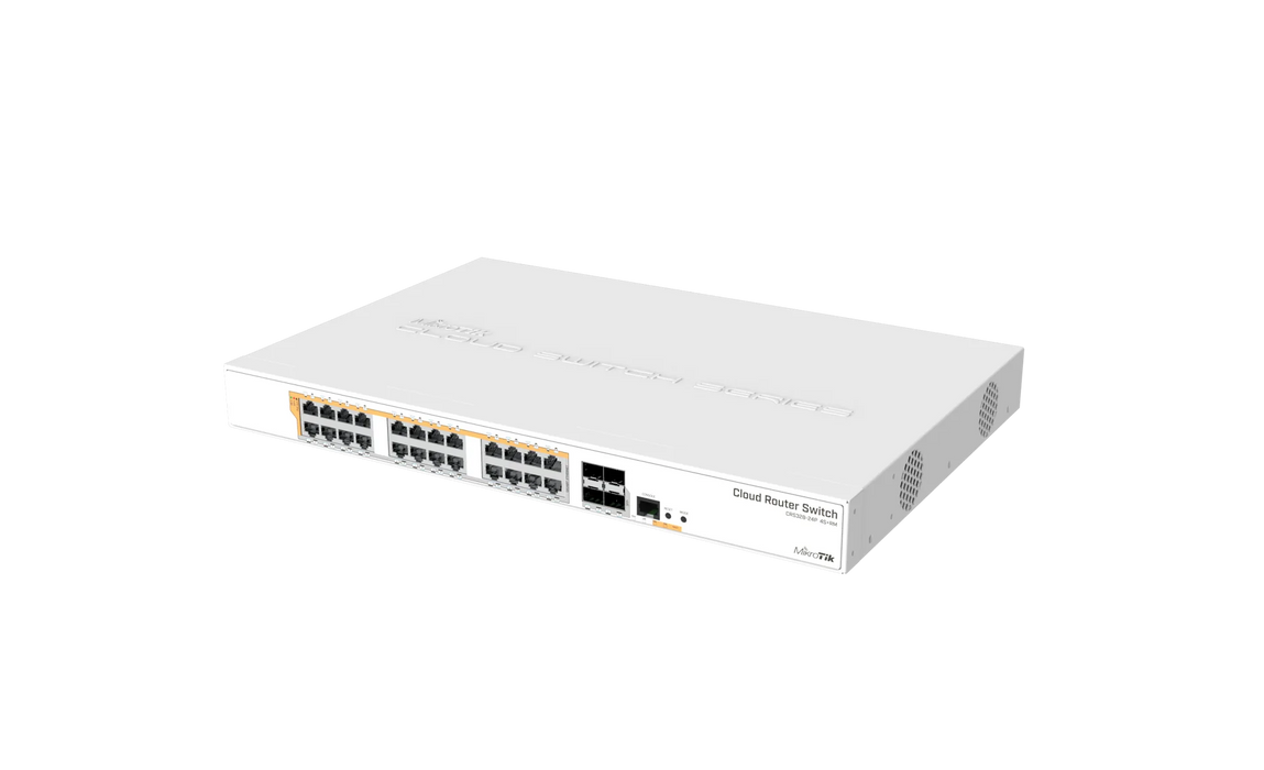 MikroTik 24-Port PoE Gigabit Switch with 4× SFP+ | CRS328-24P-4S+RM Network Switches MikroTik