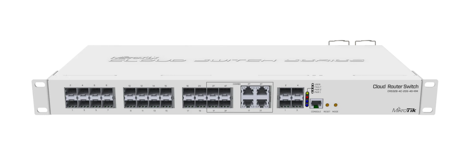 MikroTik Fiber Switch 20xSFP 4xSFP+ 4xCombo Dual Boot Rackmount | CRS328-4C-20S-4S+RM Network Switch MikroTik