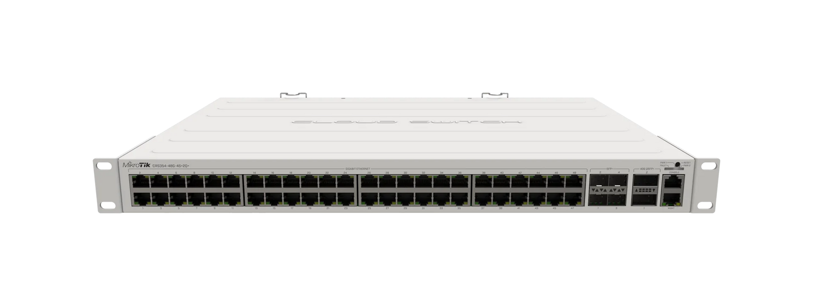 MikroTik Switch 48x1G RJ45 4x10G SFP+ 2x40G QSFP+ High Performance | CRS354-48G-4S+2Q+RM Network Switch MikroTik