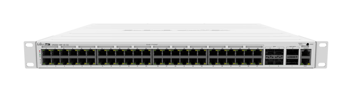MikroTik PoE Switch 48x1G RJ45 4x10G SFP+ 2x40G QSFP+ 750W Power | CRS354-48P-4S+2Q+RM Network Switch MikroTik