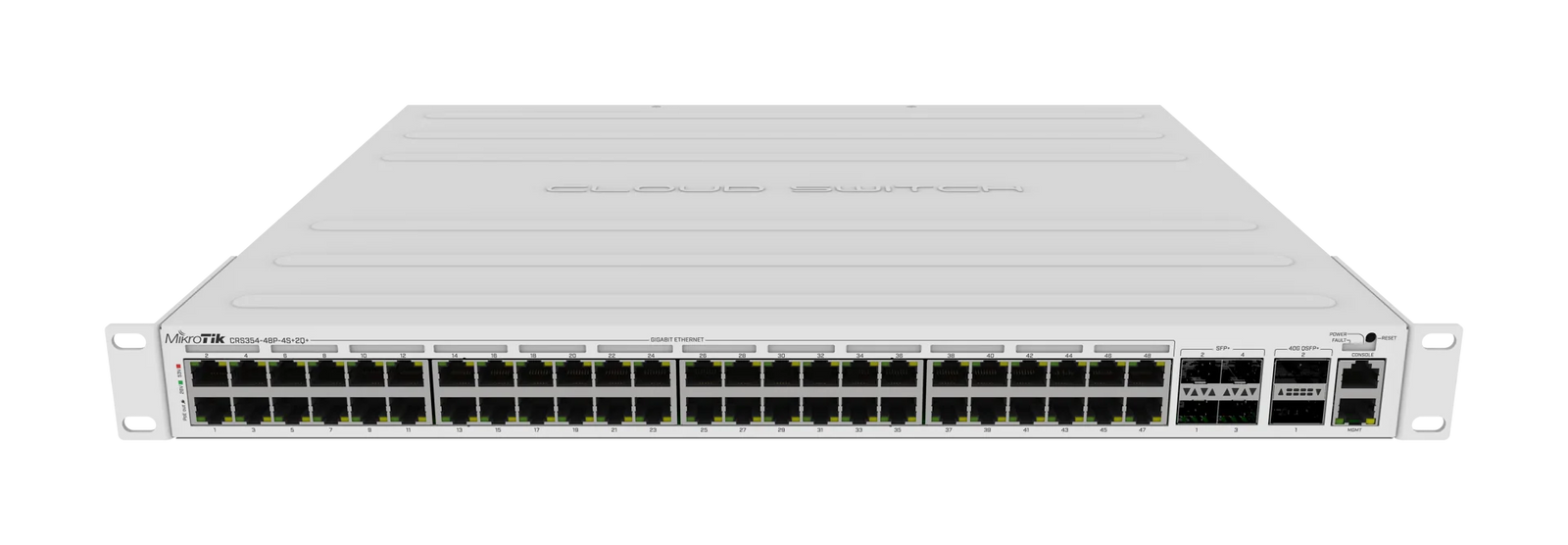 MikroTik PoE Switch 48x1G RJ45 4x10G SFP+ 2x40G QSFP+ 750W Power | CRS354-48P-4S+2Q+RM Network Switch MikroTik